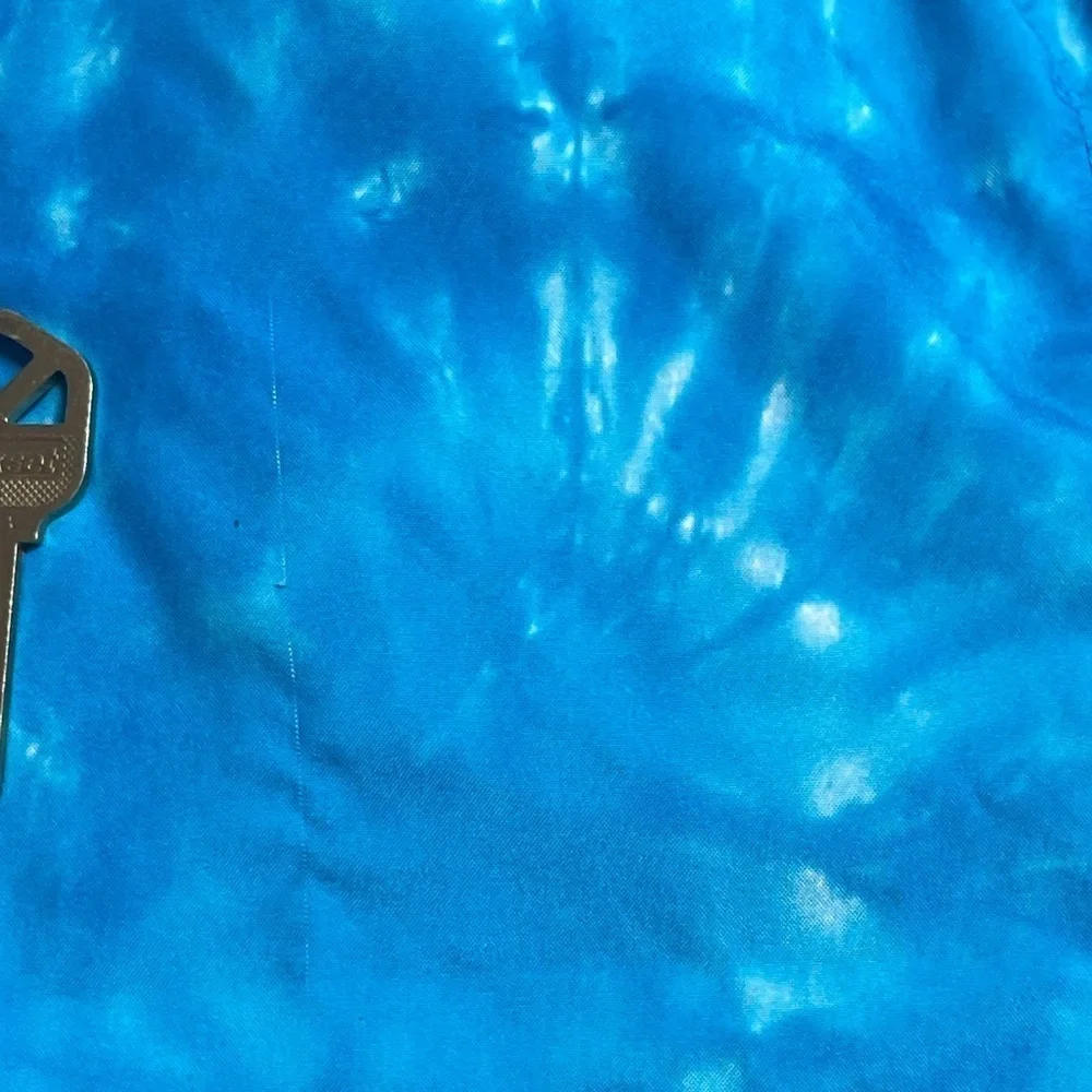 Nike Dri-Fit Blue Tie-Dye Design Athletic Lined Shorts Size Large